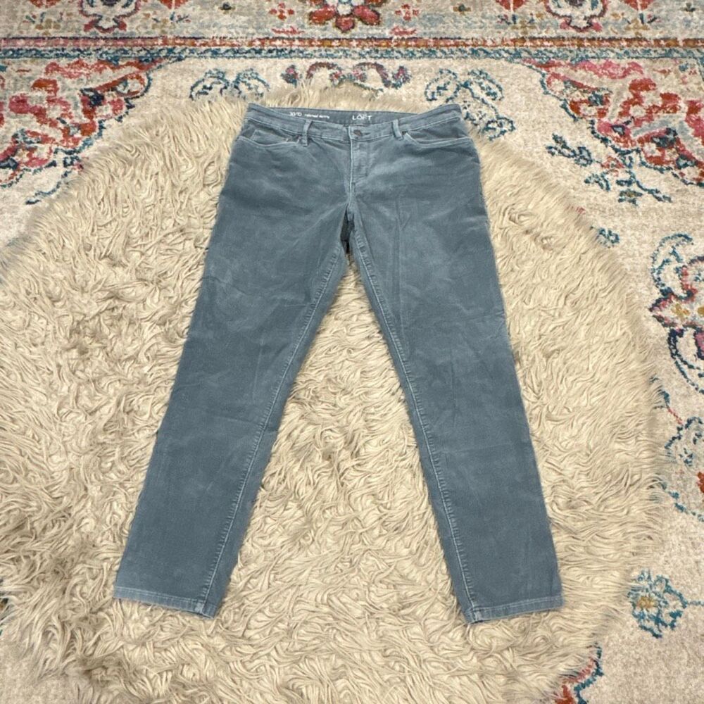 Ann Taylor loft gray corduroy pants size 10